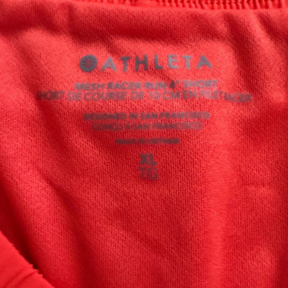 Athleta Women's Bright Red Athletic Shorts - Picture 7 of 7